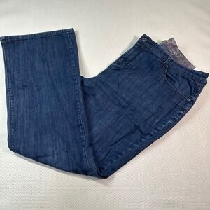 Motto Essentials Straight Leg Jeans Womens 20W Blue Excellent Dark Wash Stretch